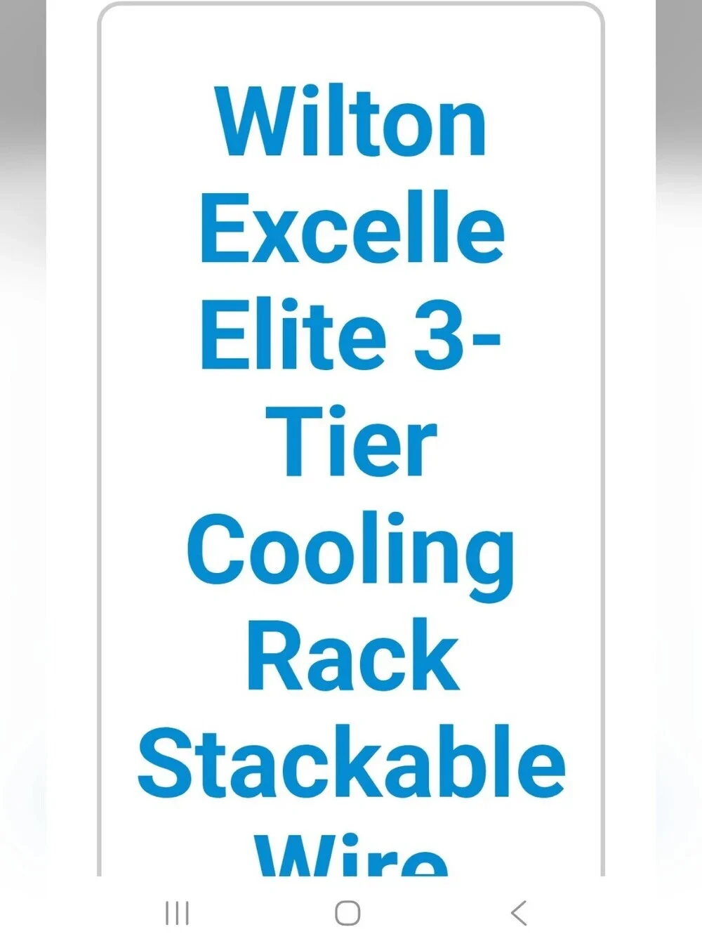 Wilton Black 3-Tier Cooling Rack